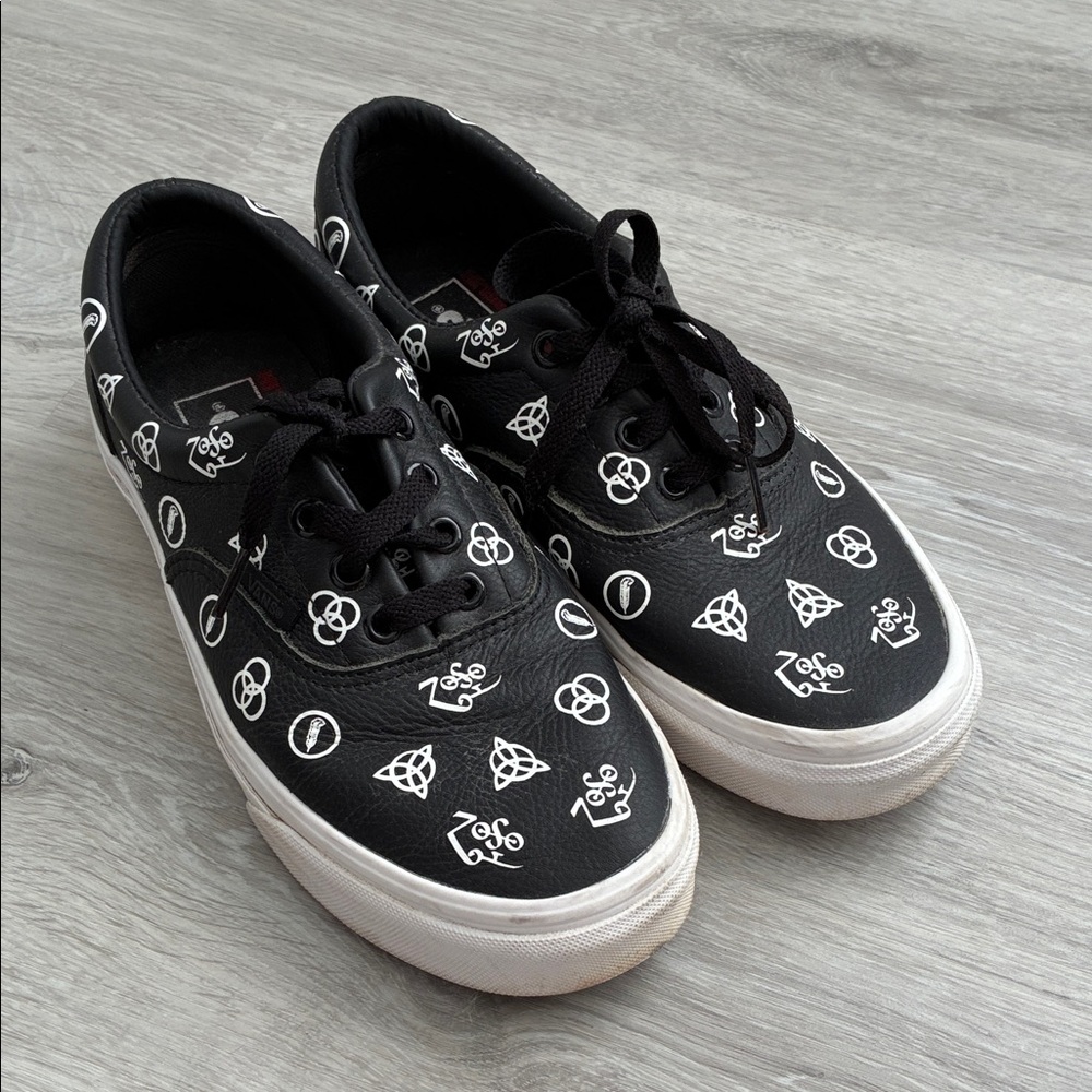 Vans & Led Zeppelin Black Lace-Up Women's Sneakers